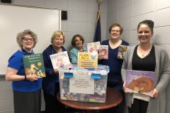 Lower Makefield Police Department Donation Bin overflowing with beautiful books.
