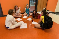 Writing poetry at summer camp!